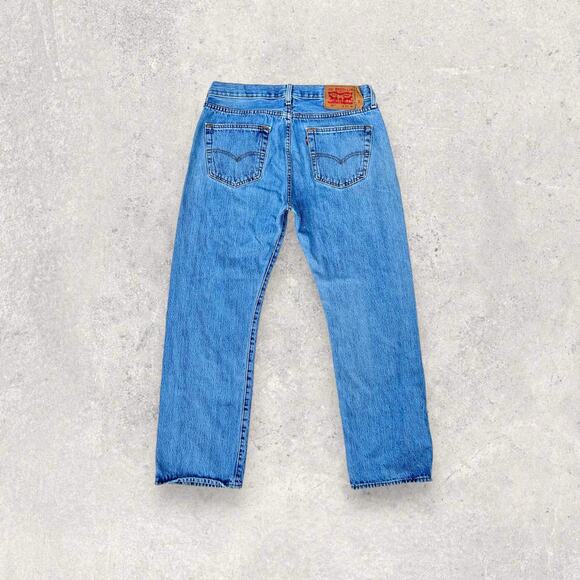 Vintage Levi’s Men’s 501 Blue Straight Leg Jeans, Size 34x30 - Picture 2 of 4